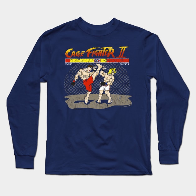 Cage Fighter II Long Sleeve T-Shirt by RoundFive